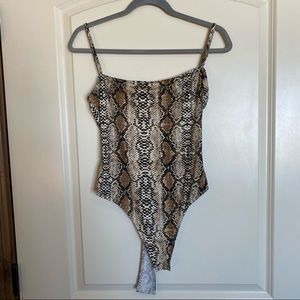 Snake Print Bodysuit